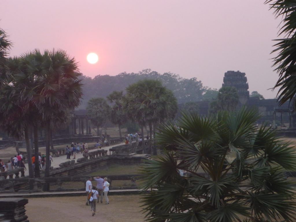 Watching the Sunset at Angkor Wat with Kids