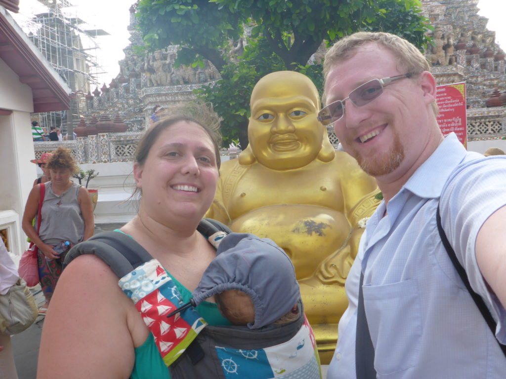 Skip the stroller when visiting Bangkok with a toddler.
