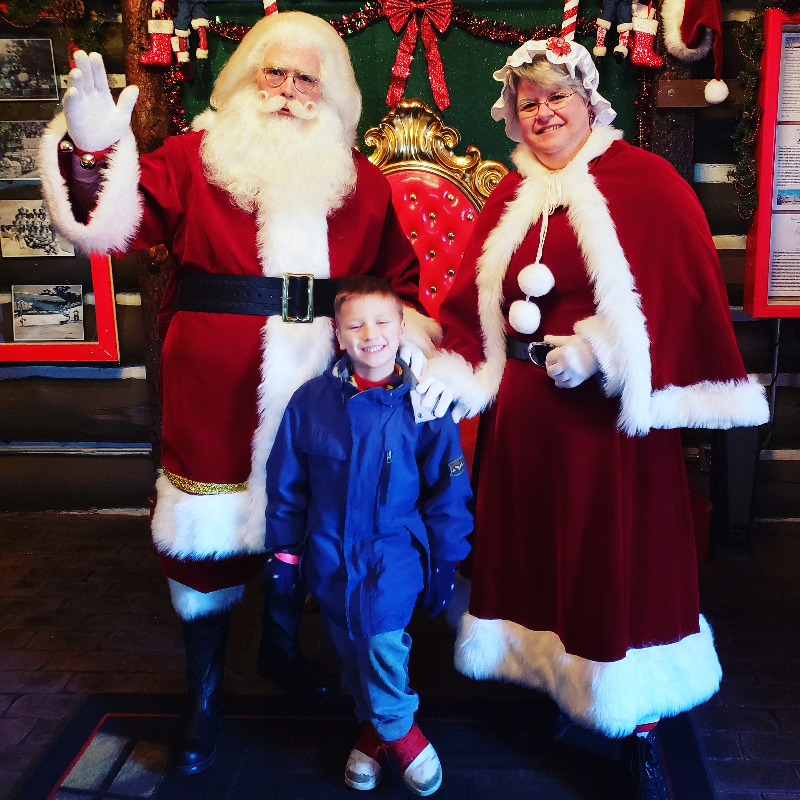 Little Man with the Clauses. It was his favorite fun thing to do in Chicago in December.