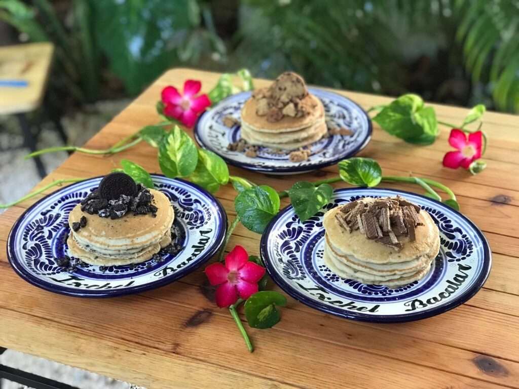 Fancy pancakes make this one of the best restaurants in bacalar