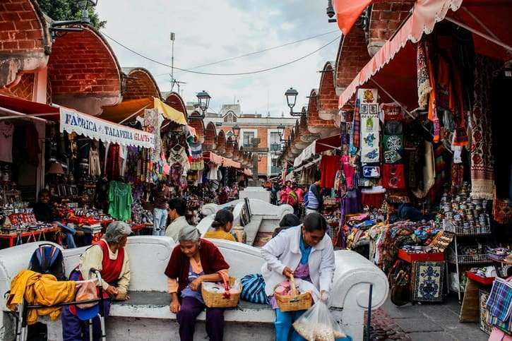 While writing the puebla mexico travel guide we enjoyed shopping at the Parian Market.