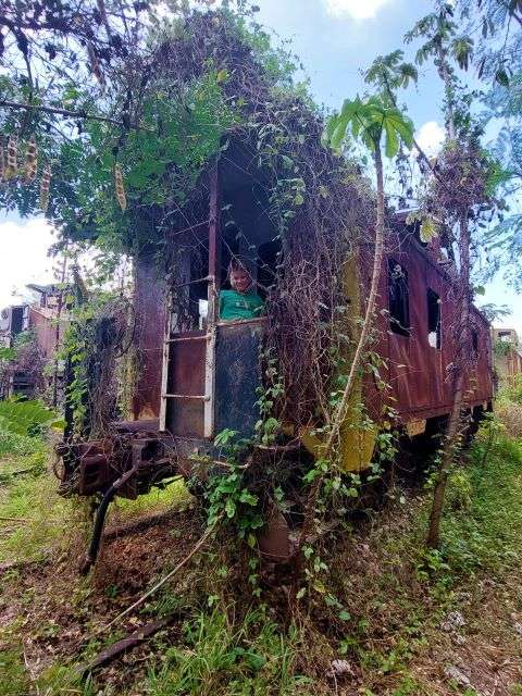 The train museum was one of our favorite things to do in merida with kids