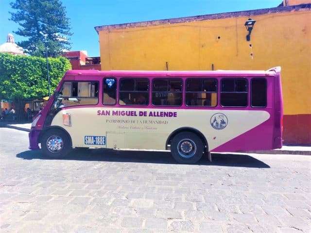 If you plan to take the bus when visiting San Miguel de Allende with kids, keep small peso coins on hand.