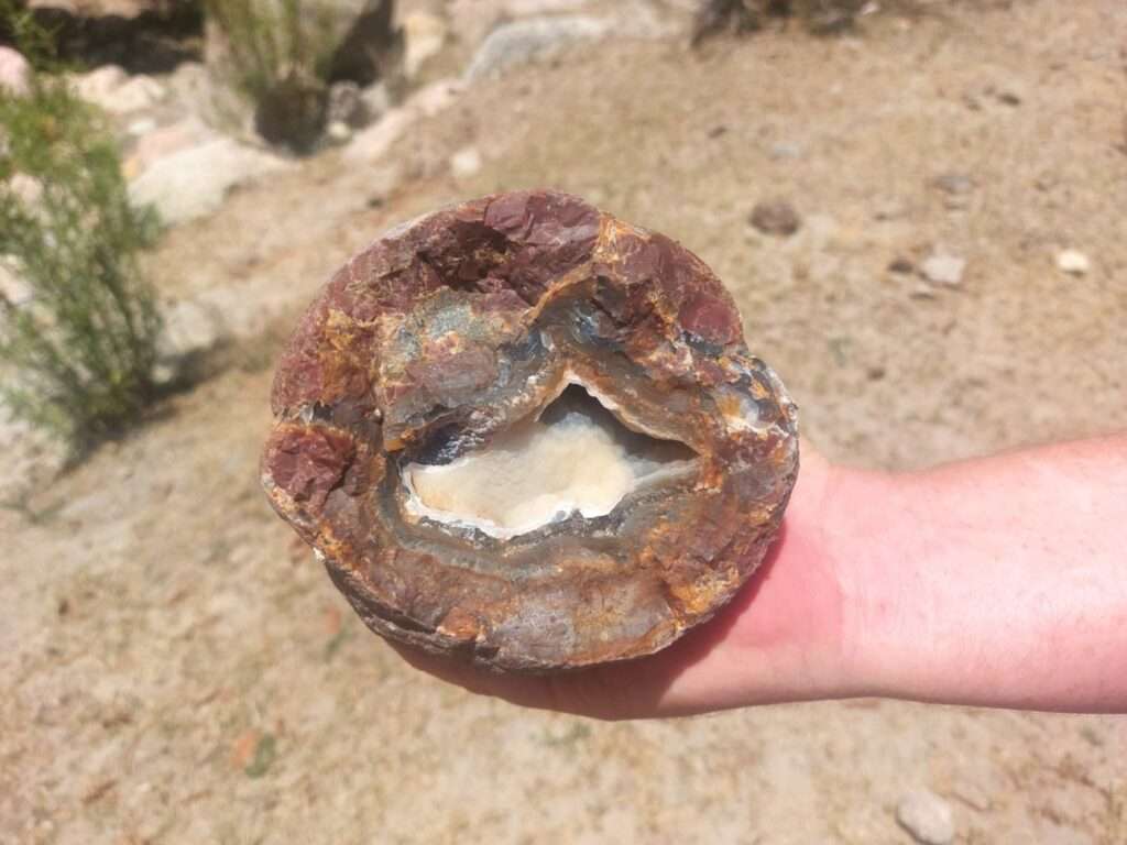 Finding quartz geodes during our San Miguel de Allende horseback riding lunch break.
