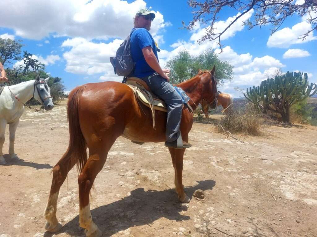 Wear pants and closed toe shoes when you go San Miguel de Allende horseback riding.