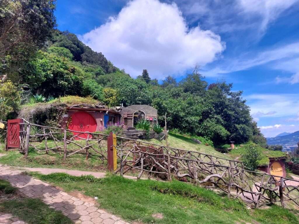 You can stay overnight in a hobbit hole at Hobbitenango Guatemala!