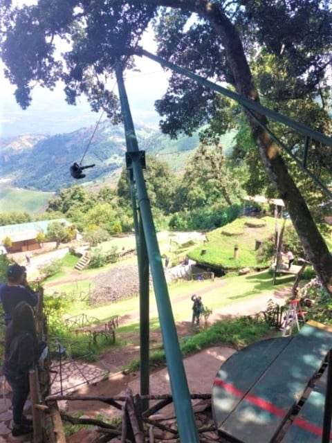 The swing at Hobbitenango Guatemala is the largest in Central America.