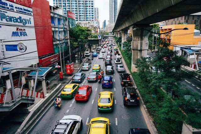 Grab is very easy to use in Bangkok with a toddler.