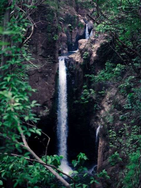 The Tamanique waterfalls are a little challenging to hike to from El Tunco, El Salvador.