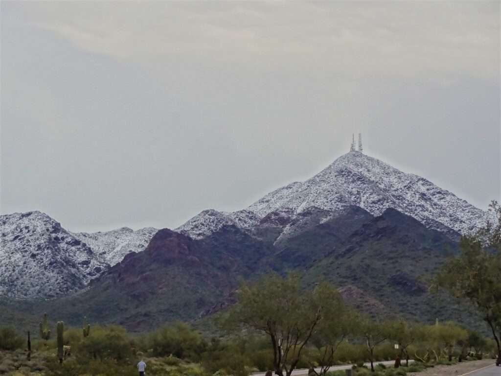Fun day trips from Scottsdale include Thompson Peak hikes.
