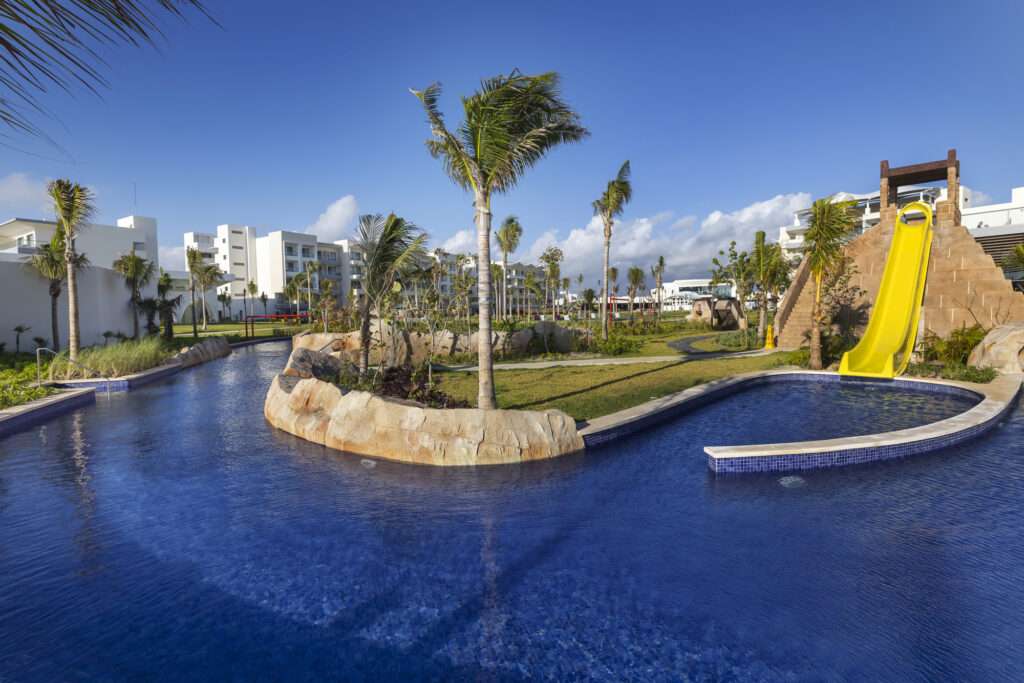 Planet Hollywood is a top rated Cancun resort with waterpark and lazy river.