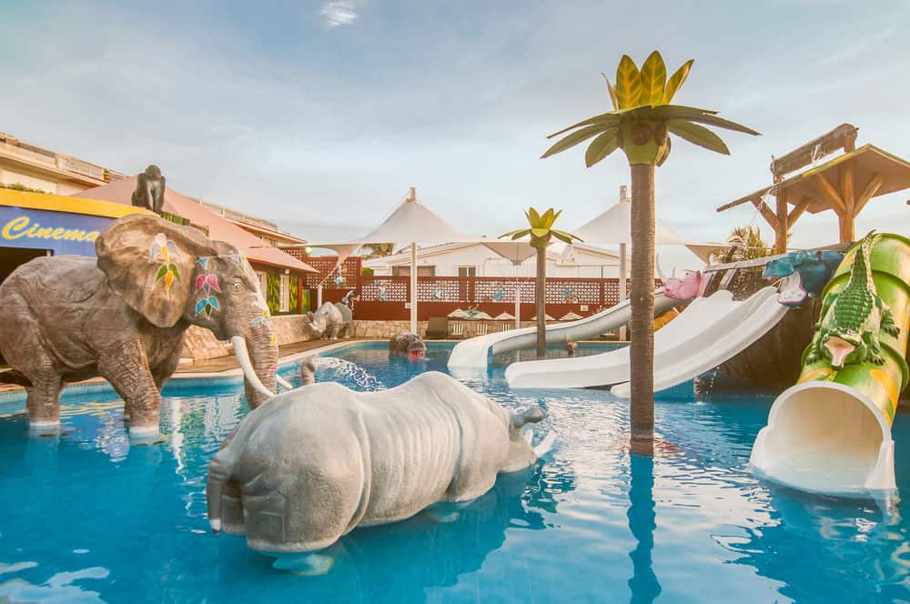 Royal Solaris Cancun resort with waterpark is top rated in the area.