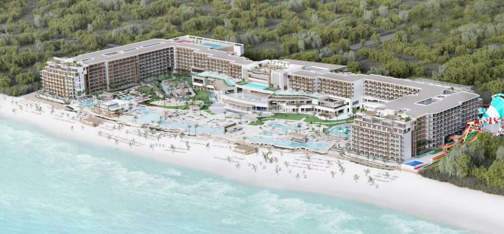 The Royalton Riviera Splash Cancun resort with waterpark just reopened in December 2022 as a Marriott Autograph Brand hotel.
