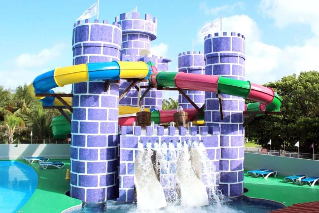 The Seadust Cancun resort with waterpark is top rated in the area.