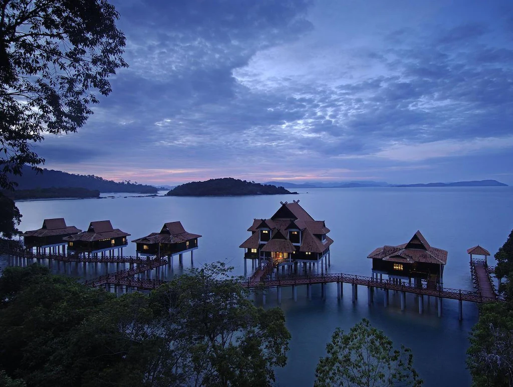 Overwater bungalows at Berjaya Resort Langawi