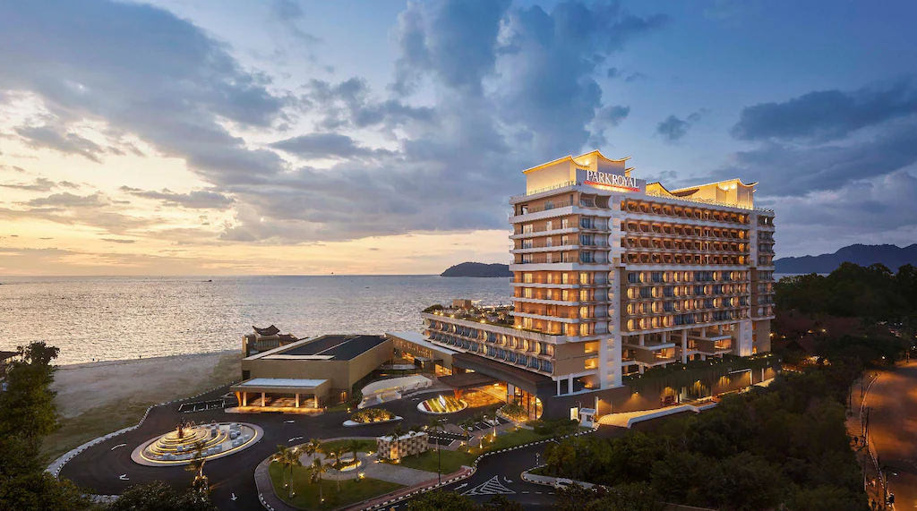 ParkRoyal hotel at Sunset facing the Adaman Sea