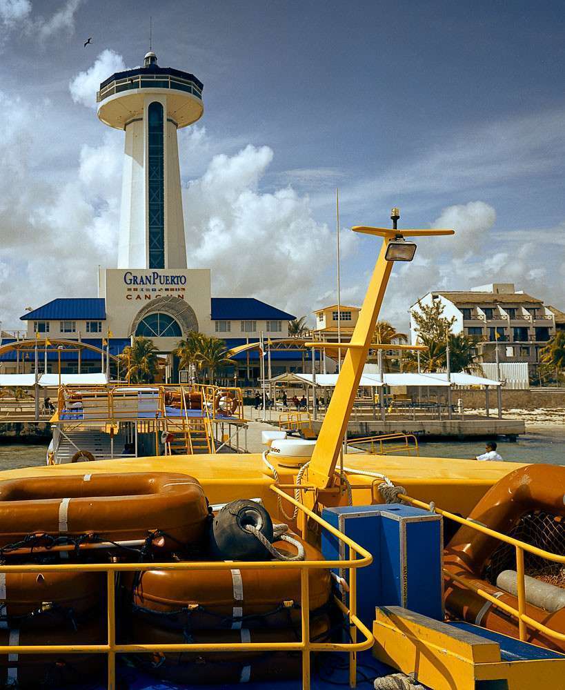 Ferry at Isla Mujeres at Gran Puerto Cancun