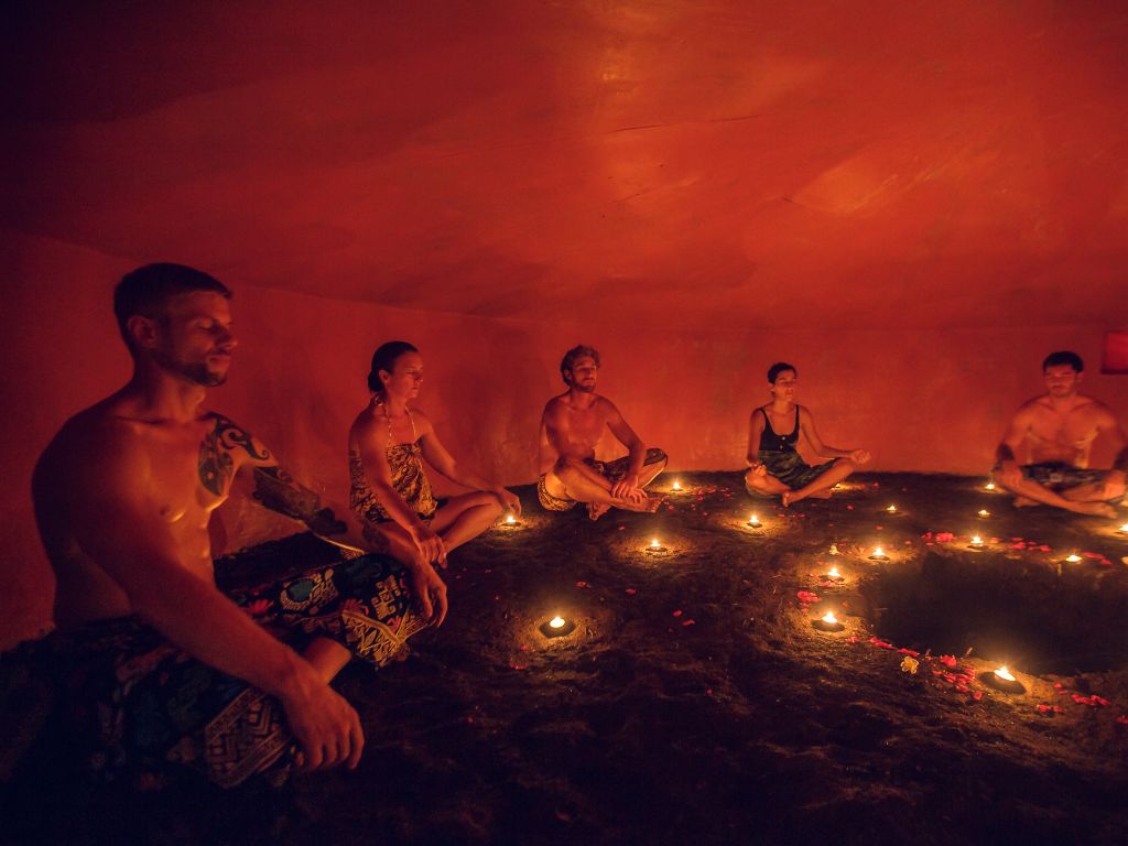 A temazcal ceremony Tulum.