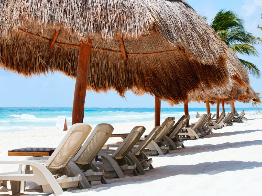 Beach clubs are a great way to relax in Tulum with kids.