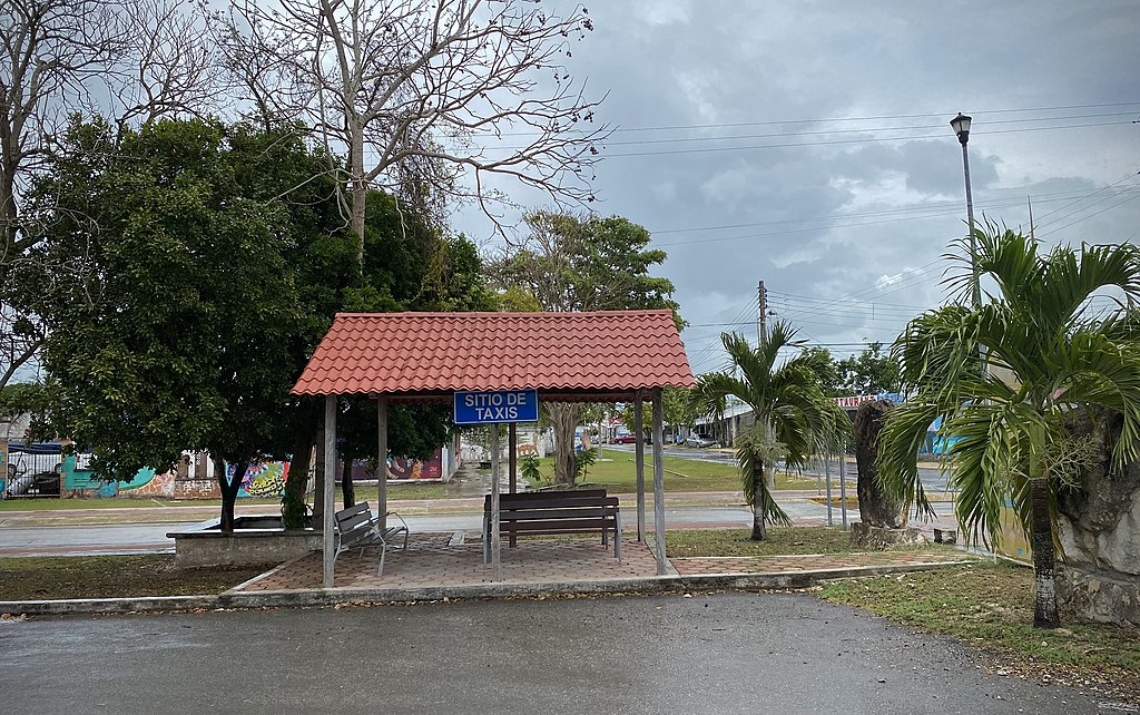 Taxi Stand in Bacalar Mexico