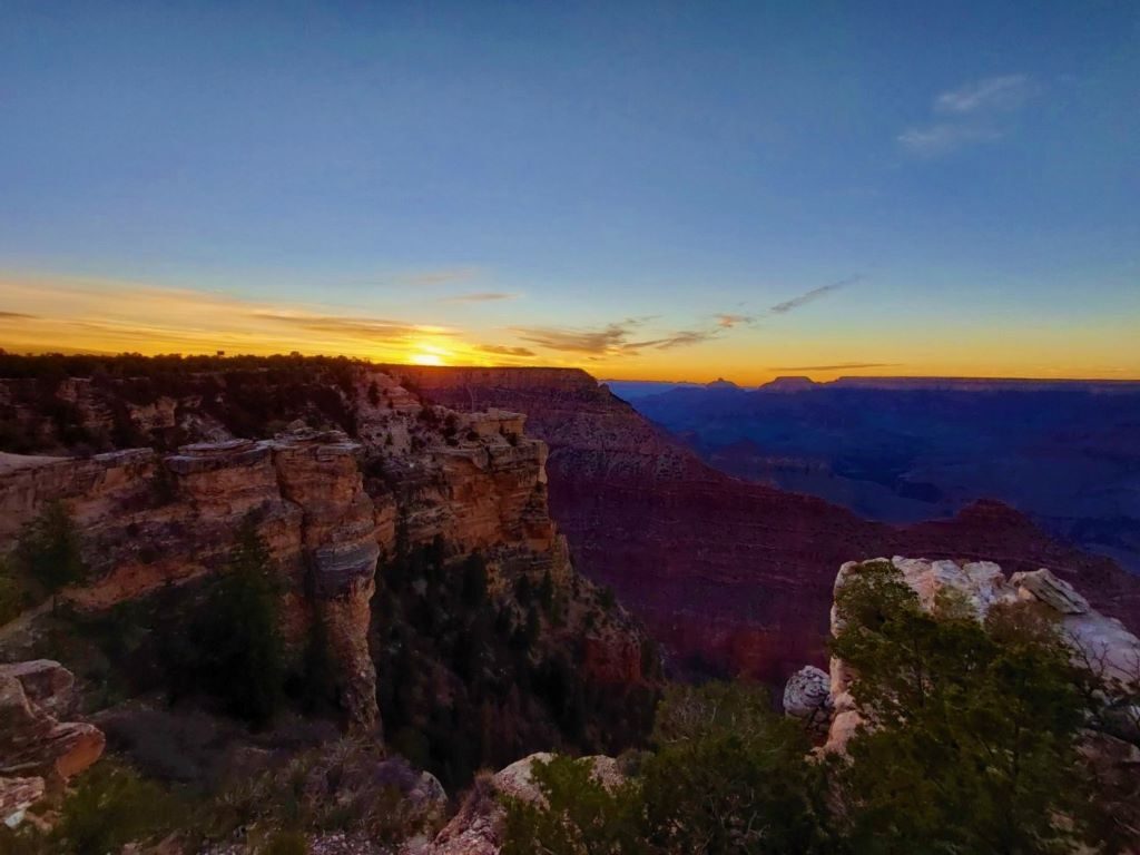 Sunset at Mather Point Grand Canyon South Rim