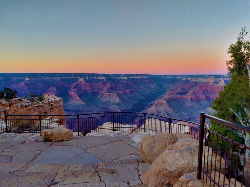 South Rim of the Grand Canyon at Sunset