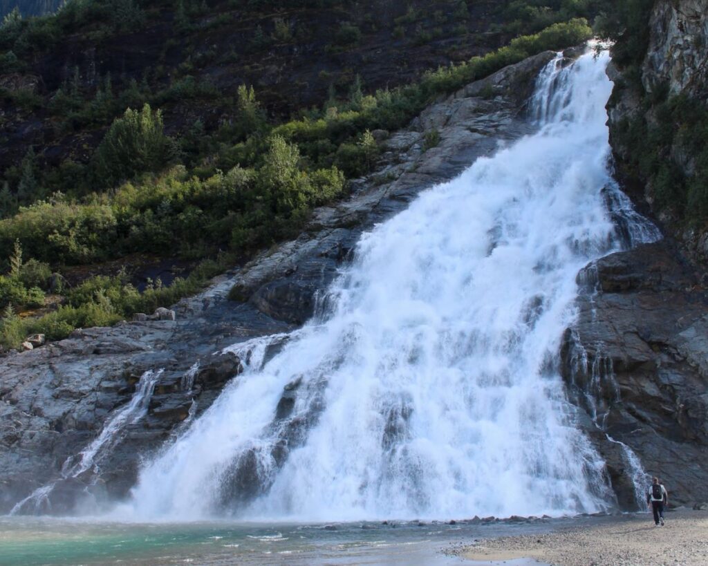 Nugget falls in Juneau Alaska