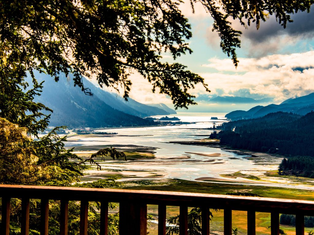 View of Juneau Bay from Glacier Gardens