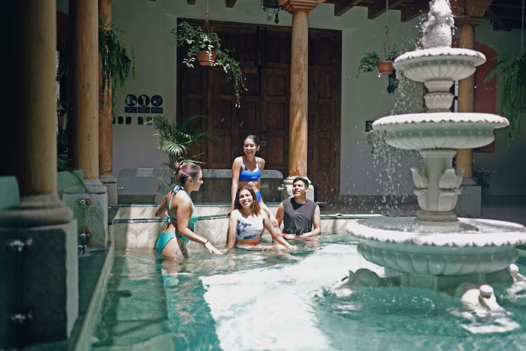 Indoor pool at Indian Palace Hotel Boutique Spa.