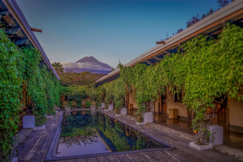 Porta Hotel Antigua pool Guatemala