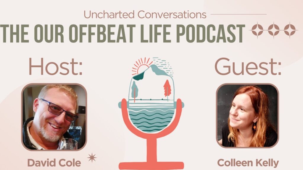 Podcast cover art for our digital nomad parents podcast episode.