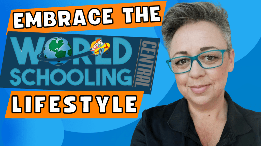 Pdocast cover image of Karen King with the words "embrace the world schooling livestyle"