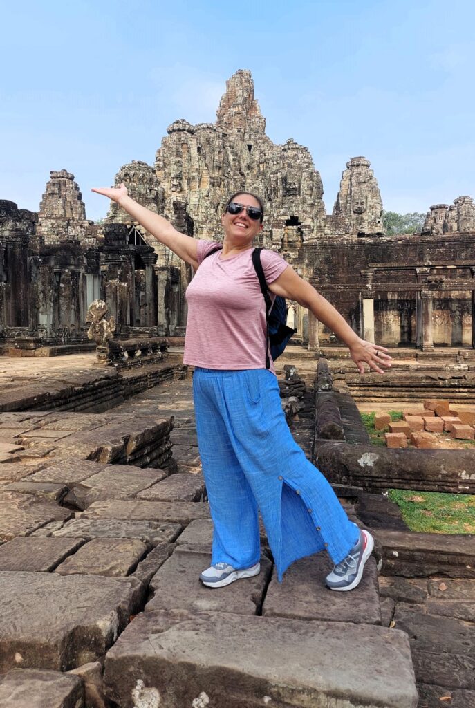 Brodi at Bayon Temple in Siem Reap Cambodia