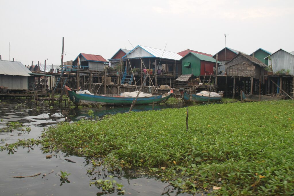 Floating Village at Tonle Sap Lake near Siem Reap Cambodia